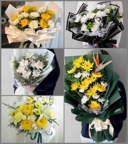 山东济南平阴县榆山街道白事花束代送